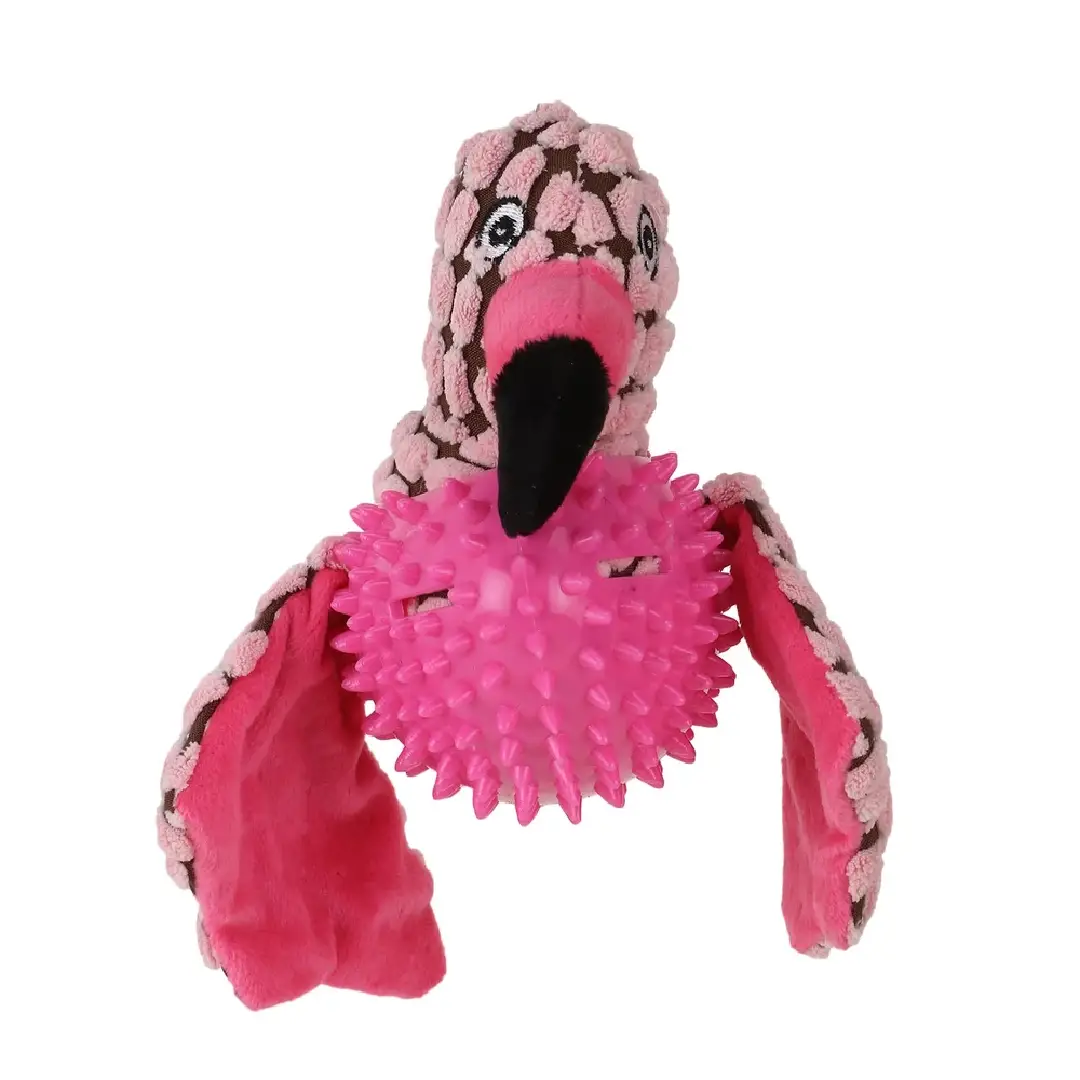 Basil Bird Plush Squeaky Dog Toy - Soft & Fun