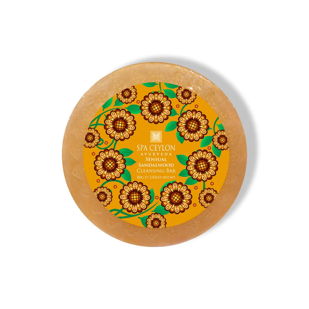 Sensual Sandalwood Cleansing Soap Bar 80g with Natural Fragrance for Soft and Fresh Skin