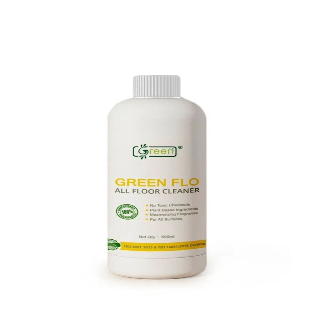 Green Bathroom Floor Cleaner Lemon, Packaging Size: 500 ml