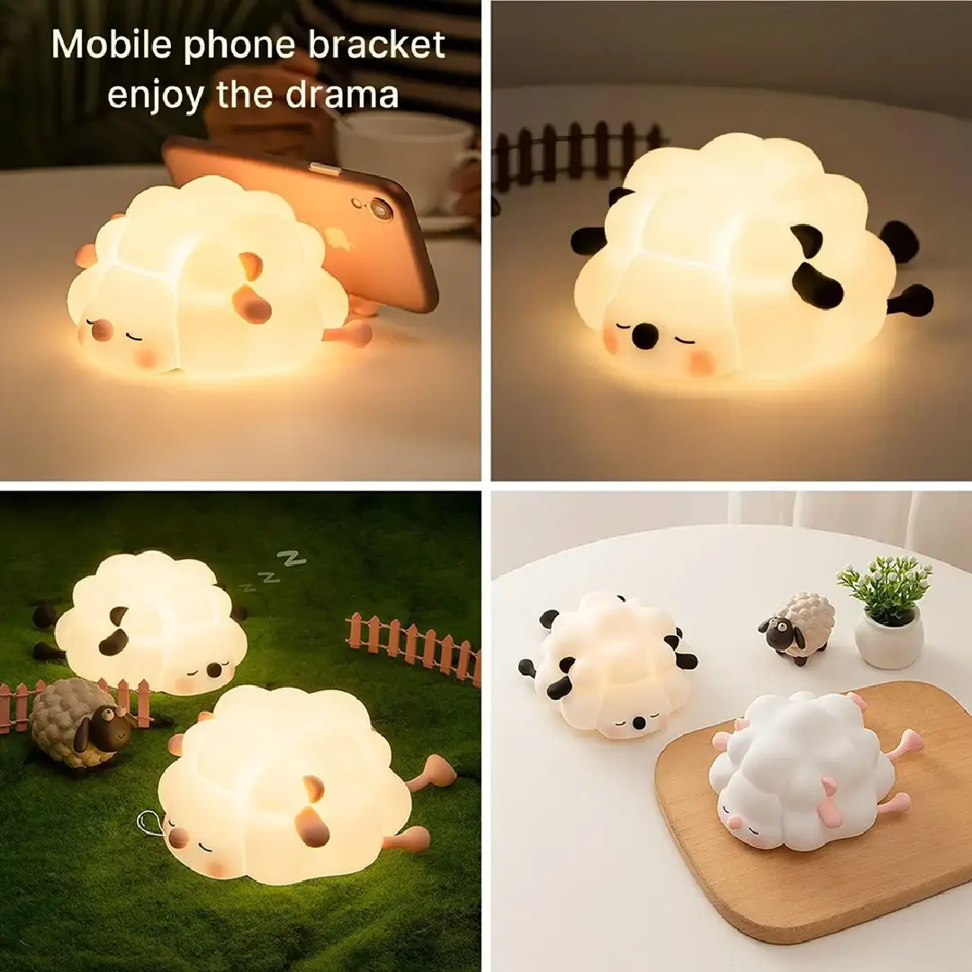 Silicone Sheep Night Light - Cute & Kid-Friendly