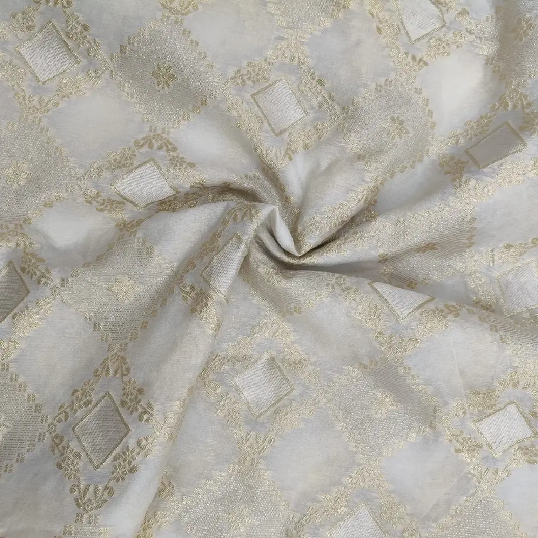 Silk Tissue Jacquard Fabric – Elegant & Lightweight