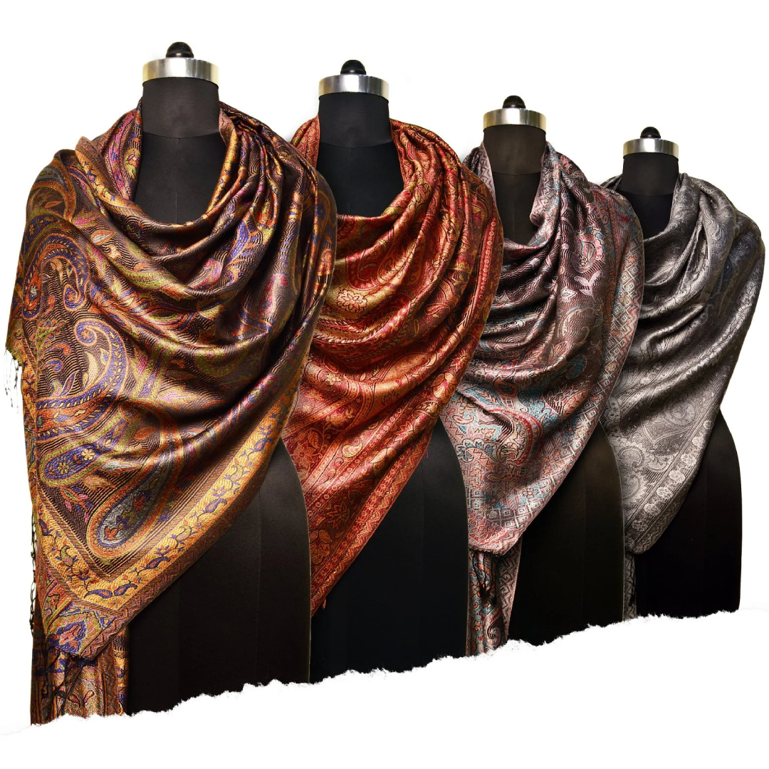 Ladies Silk Shawl - Elegant & Soft Fashion Accessory