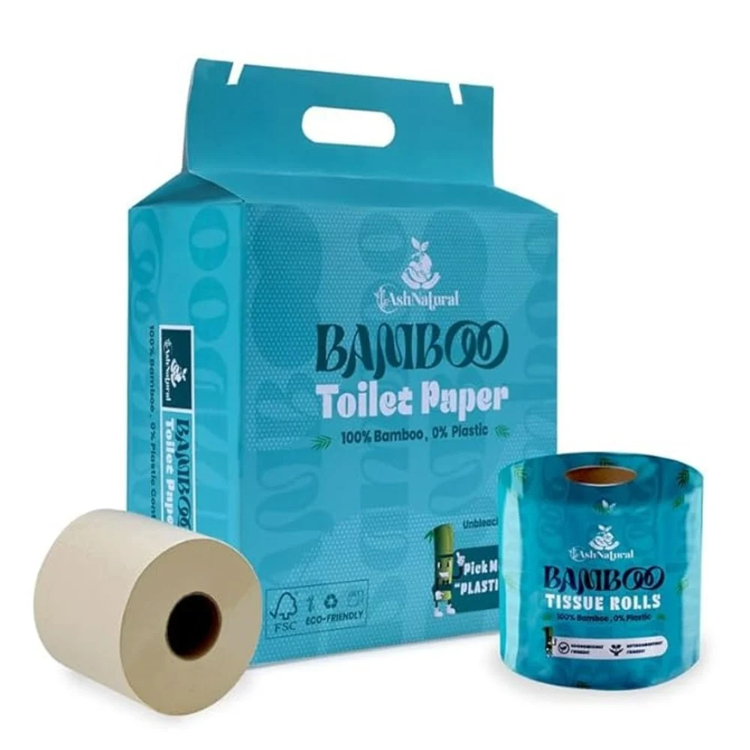 3 Ply Ash Bamboo Toilet Paper Roll