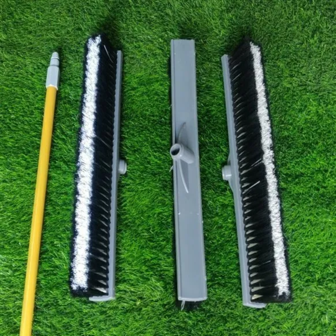 Plastic Stainless Steel Push Broom