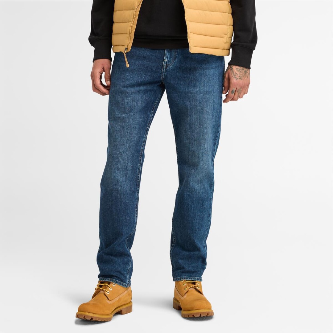 Men's Sandown Straight Denim Jeans – 5-Pocket Comfort Fit | Malaysia Supplier
