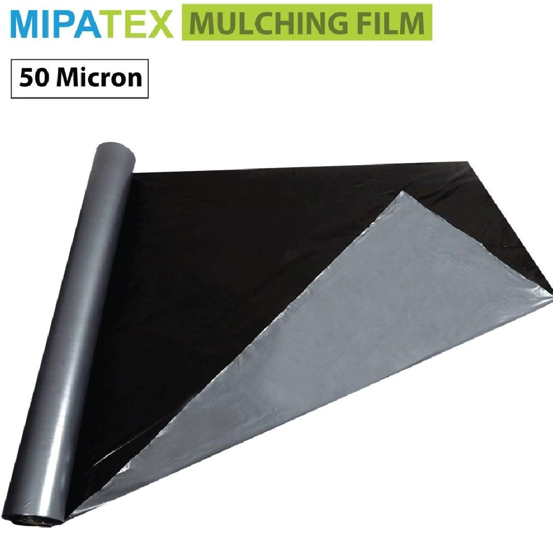 Mulch Film, 50micron, 4ft X 400m, Silver/Black, UV Plastic Mulching Sheet, Mulching Paper