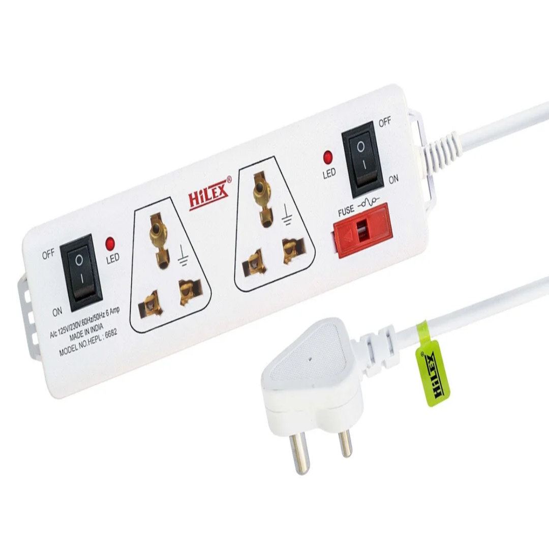 ABS 3 Pin 2+2 INDOOR EXTENSION CORD, For Electric Appliance