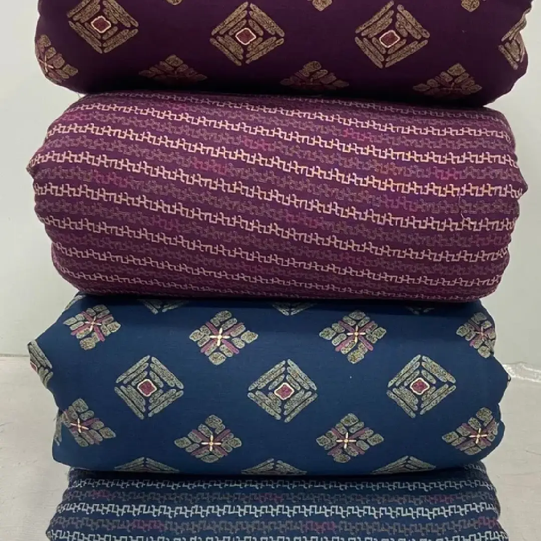 Muslin Premium Foil Print Elegant & Stylish Fabric for Fashion