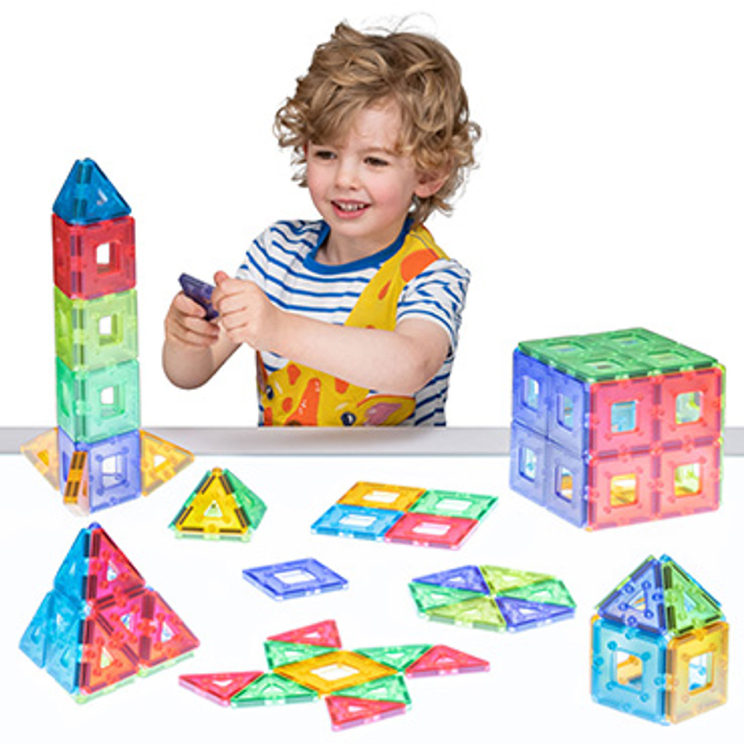 Translucent KinderMag Class Magnetic Construction Kit