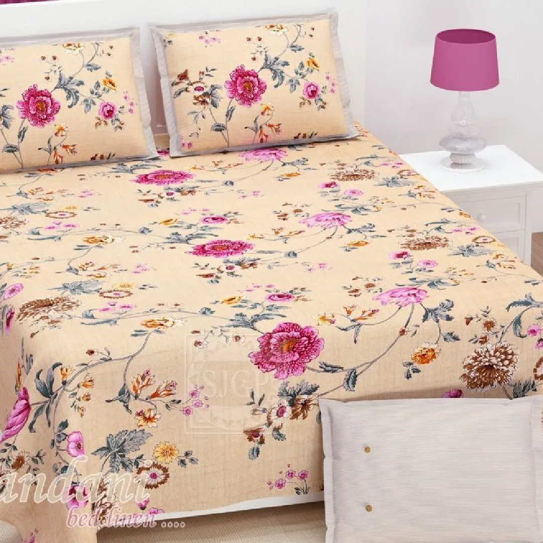 Pure Cotton Bed Sheet Set Soft & Breathable Bedding