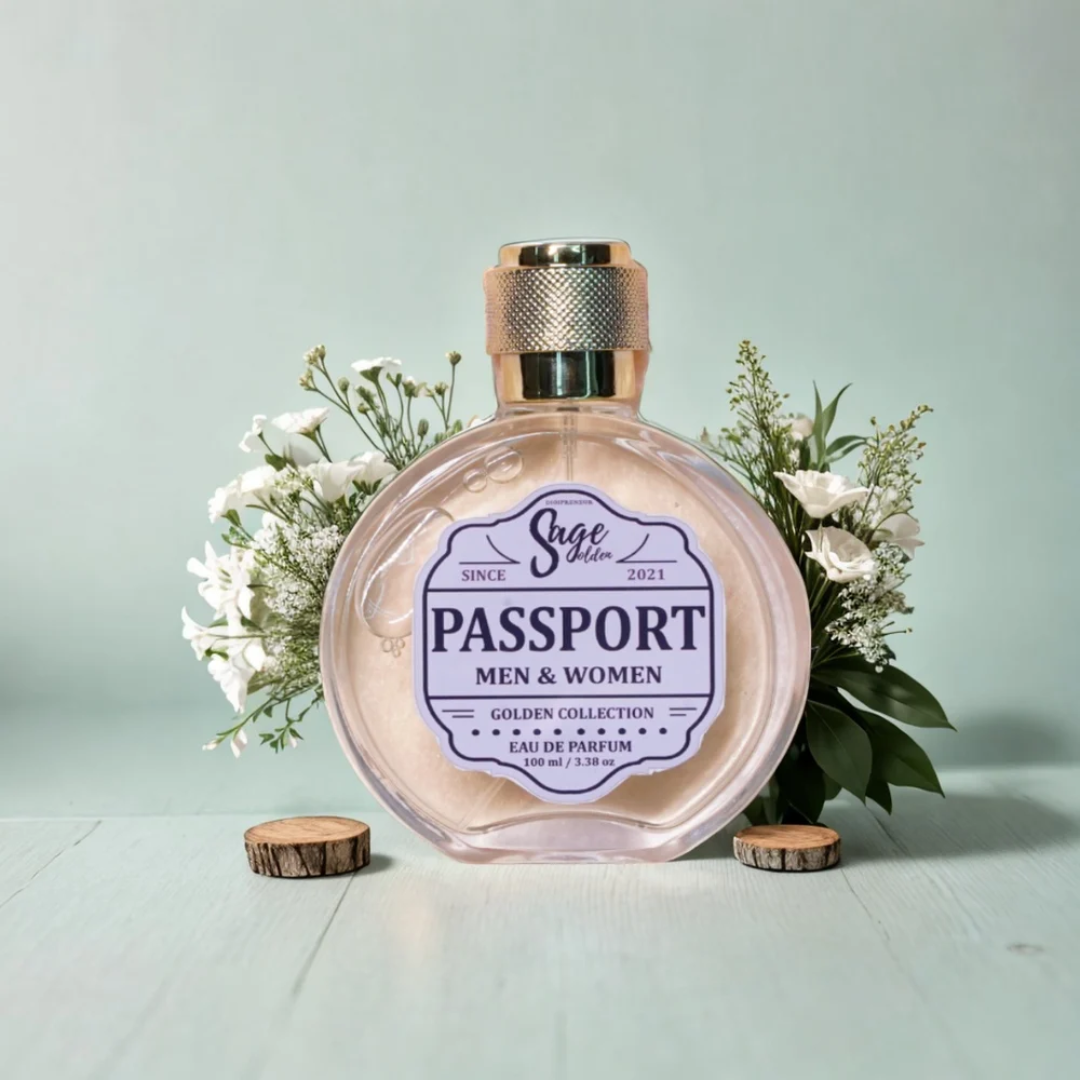 Sage Passport EPD Golden Series Men Women Perfume, 100 ml