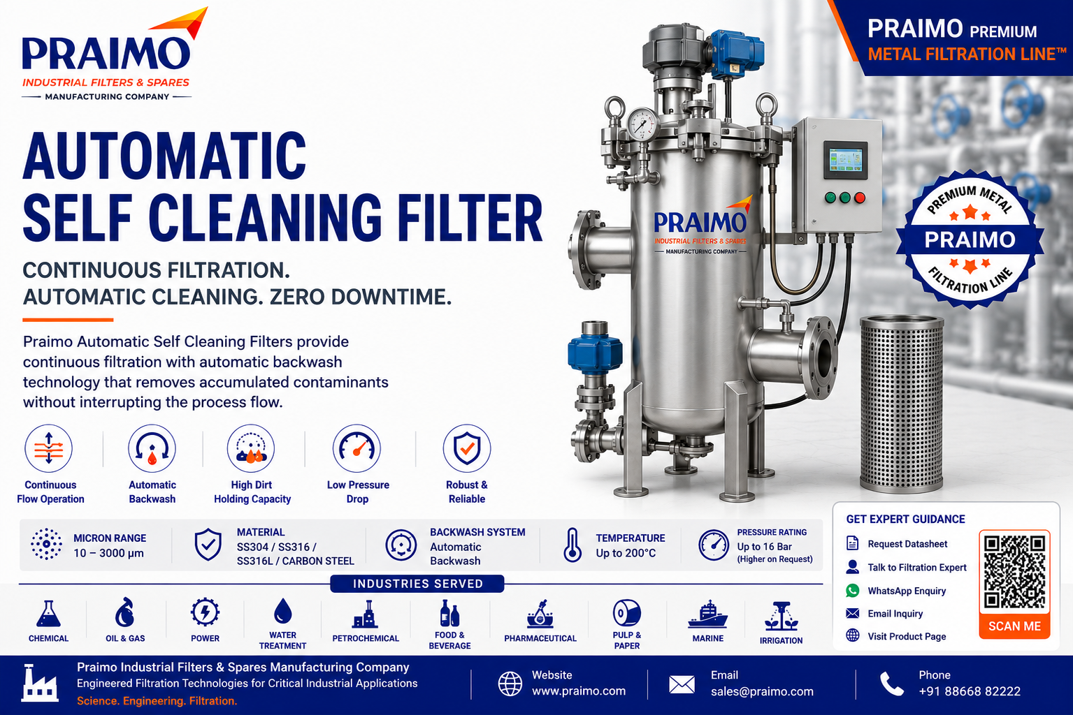 Self Cleaning Filter Supplier | Automatic Backwash Filtration System