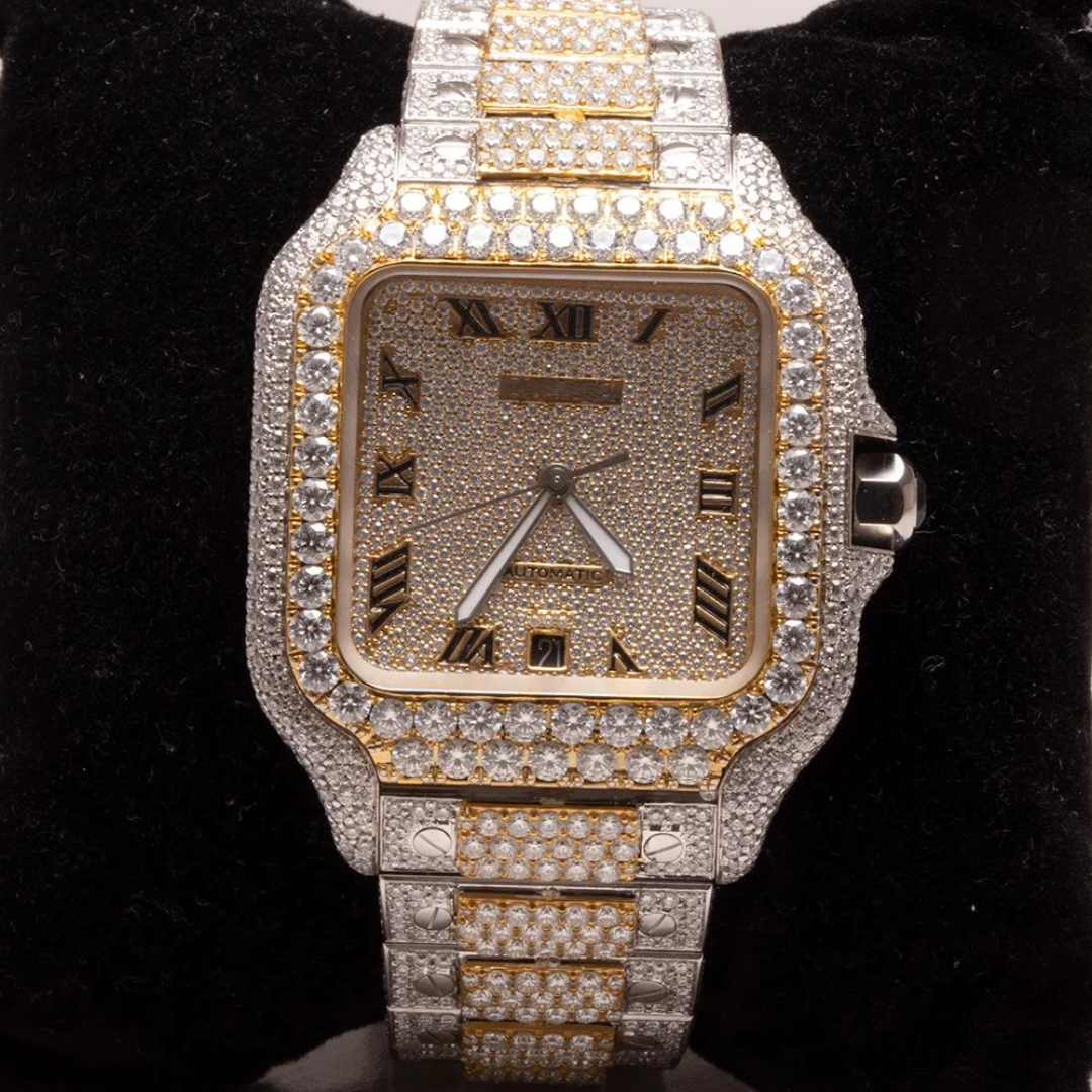 New Arrival Iced Out High Quality Custom Luxury Wrist Moissanite Diamond Watch