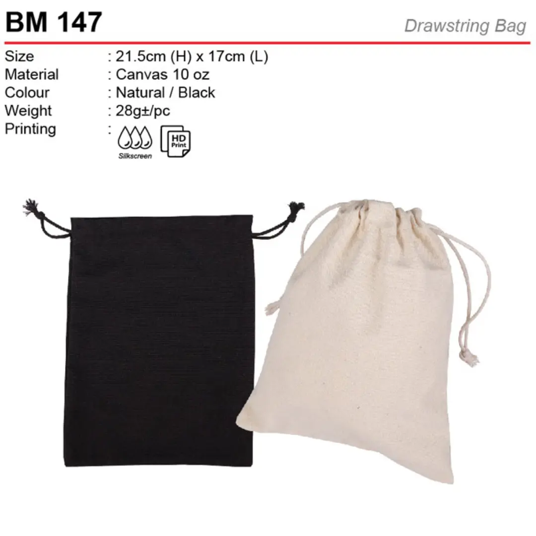 Canvas Drawstring Bag (BM147) – Malaysia Bag Supplier