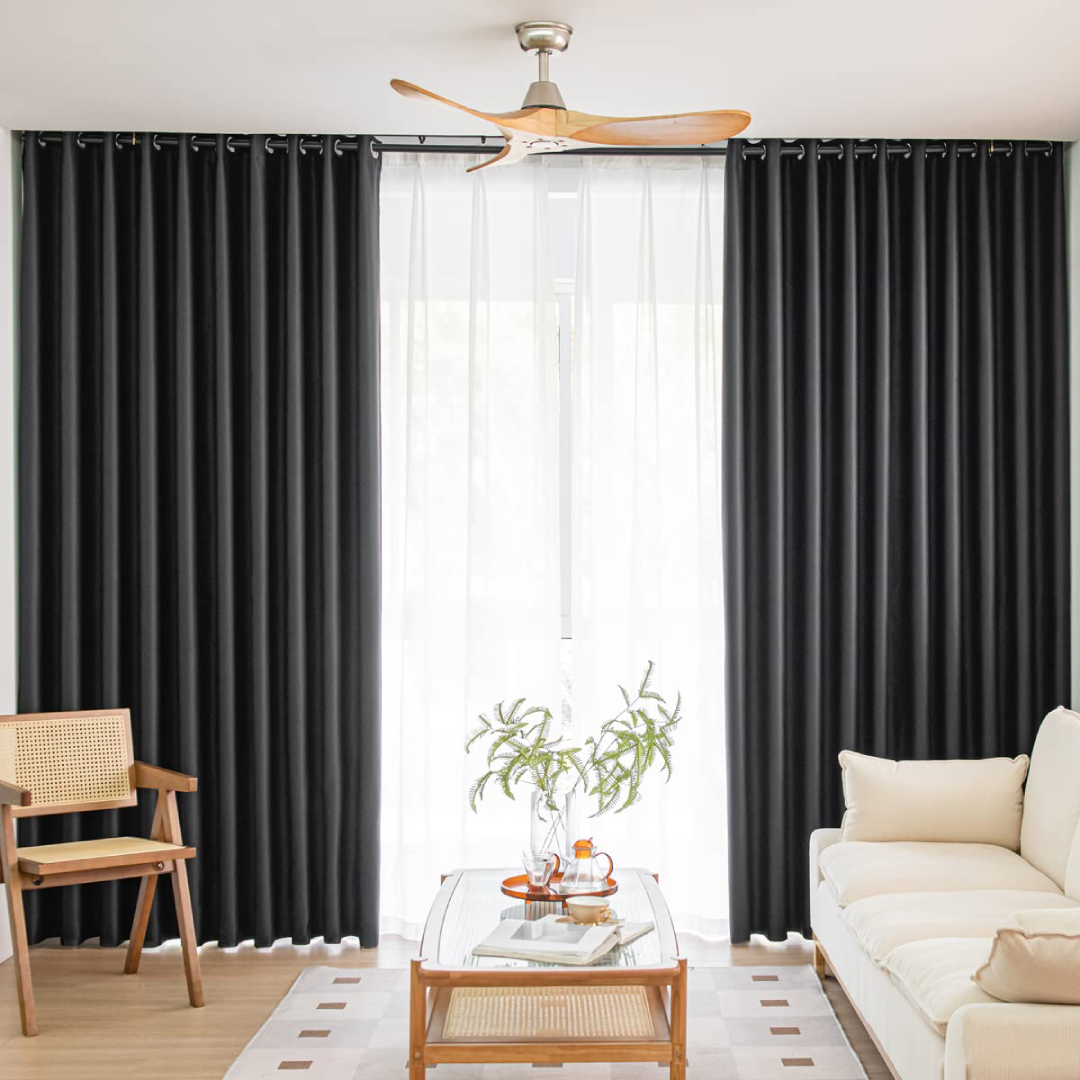 Premium Blackout Curtains 100 Percent Light Blocking Thermal Insulated Curtains for Better Sleep Rooms