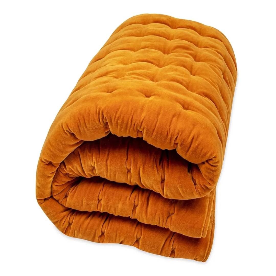 Velvet Quilts for Luxury Bedding and Export Trade Supply