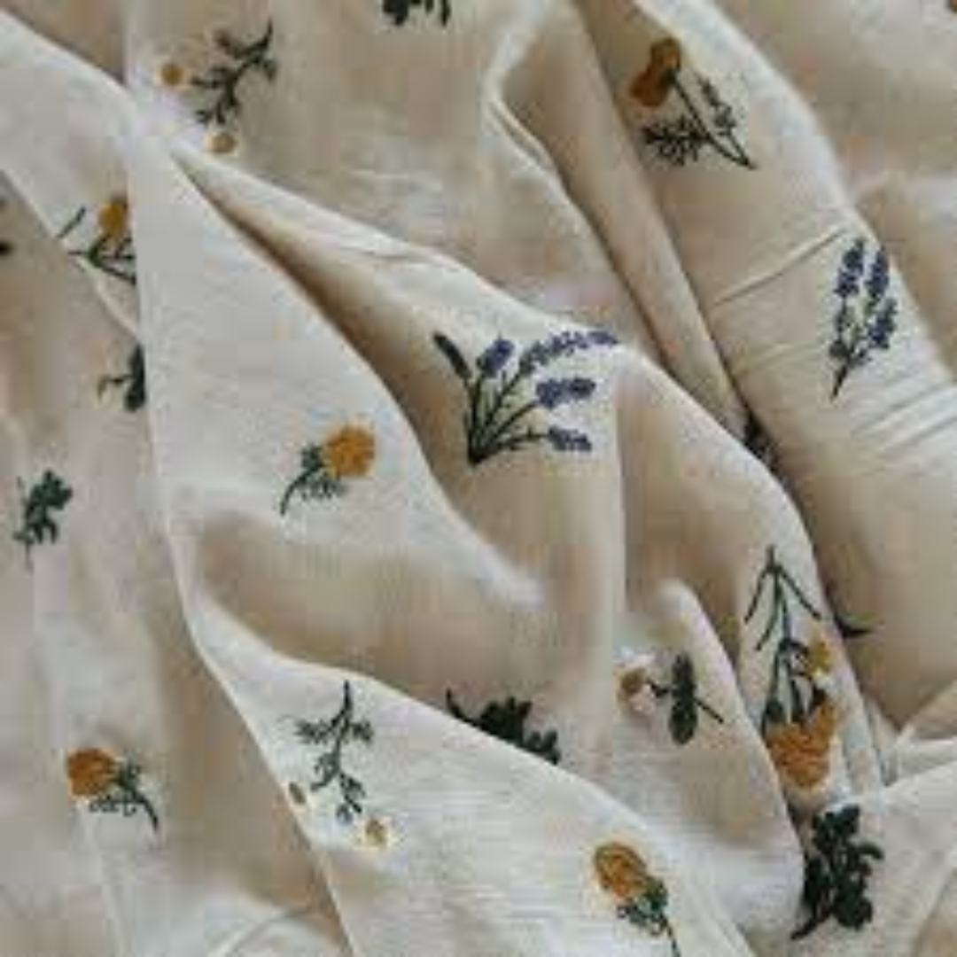 Pre-Washed Embroidery Fabrics Premium Quality Malaysia
