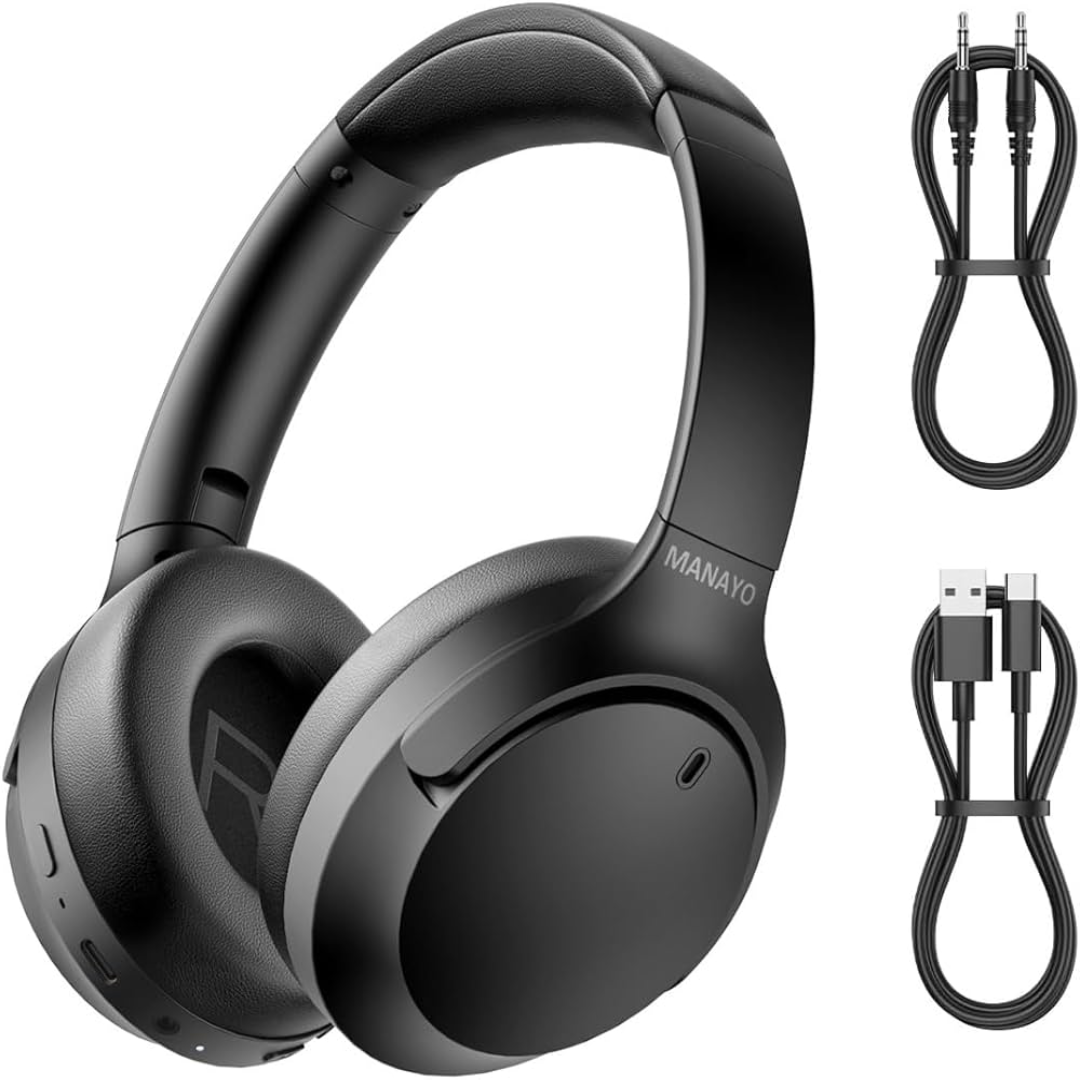 Premium Headphones with Deep Bass and Clear Sound for Music Gaming Calls Comfortable Fit Design