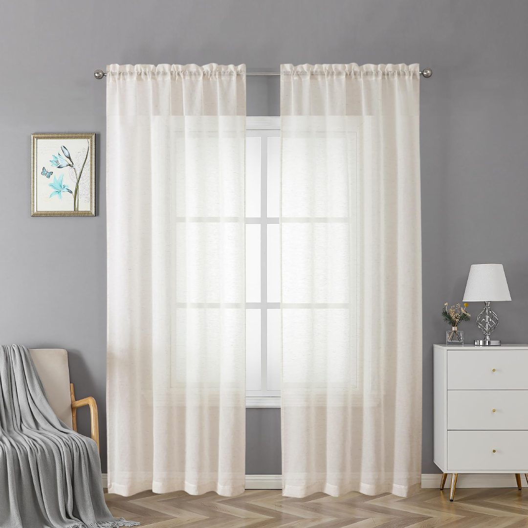 Sheer Curtains for Light Styling and Interior Project Supply