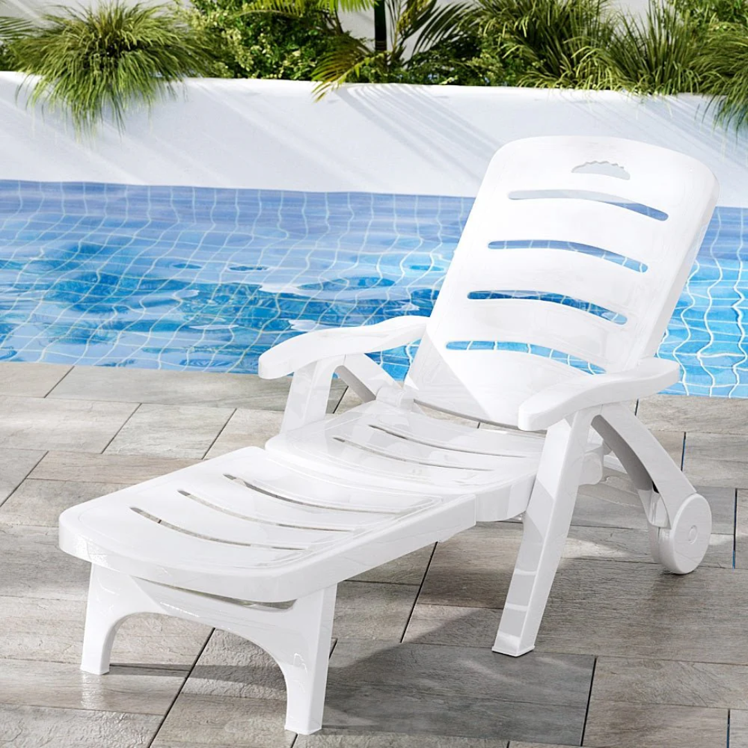 Durable Plastic Poolside Loungers Perfect For Hotels