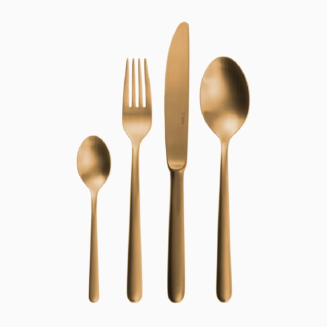 Material: Stainless Steel Sola Cutlery - Gold, For Hotel