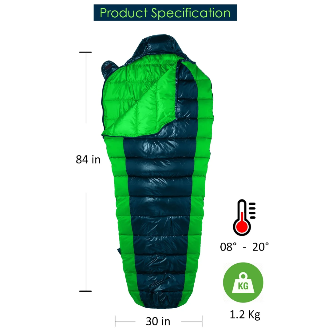RhinoKraft 3-Season Sleeping Bag – Lightweight for Camping