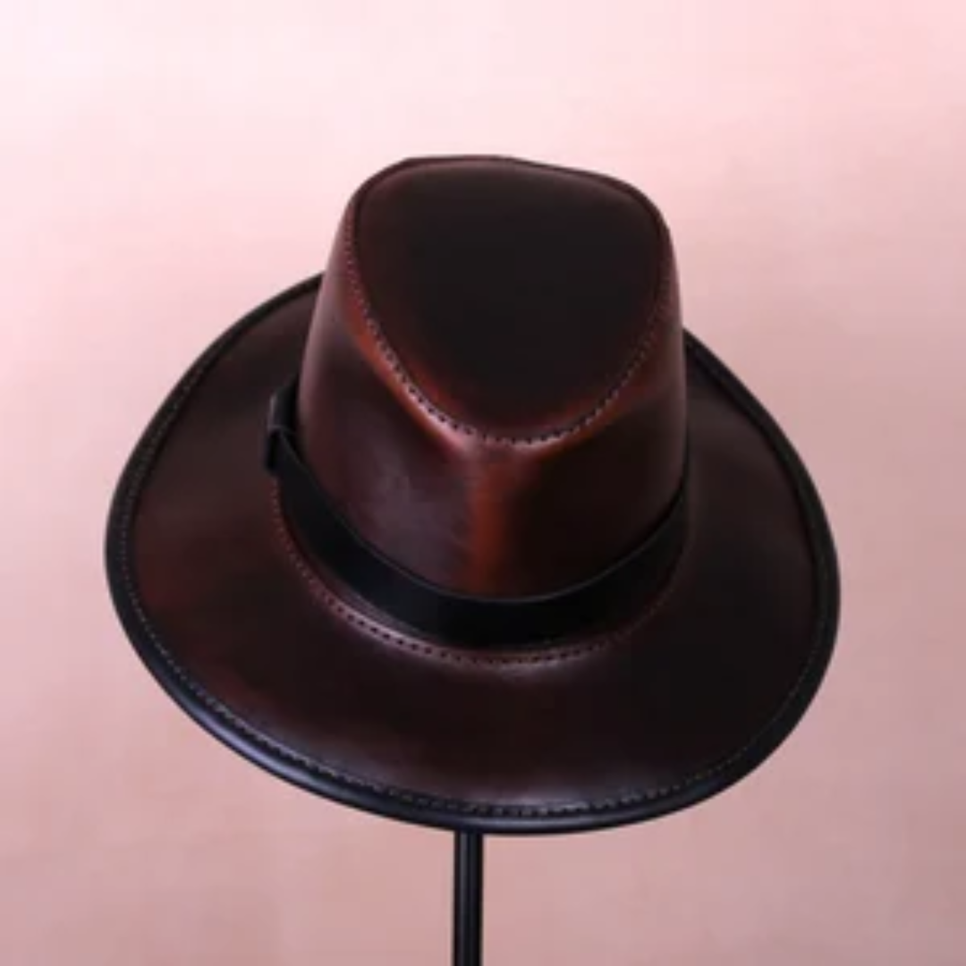 Premium Leather Fedora Hats For Men