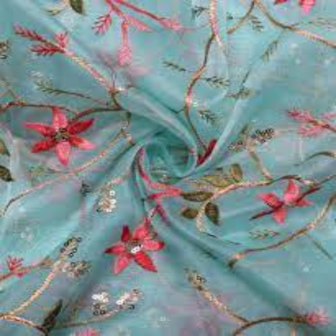Organza Embroidery Fabrics – Elegant UK Textile Distributor