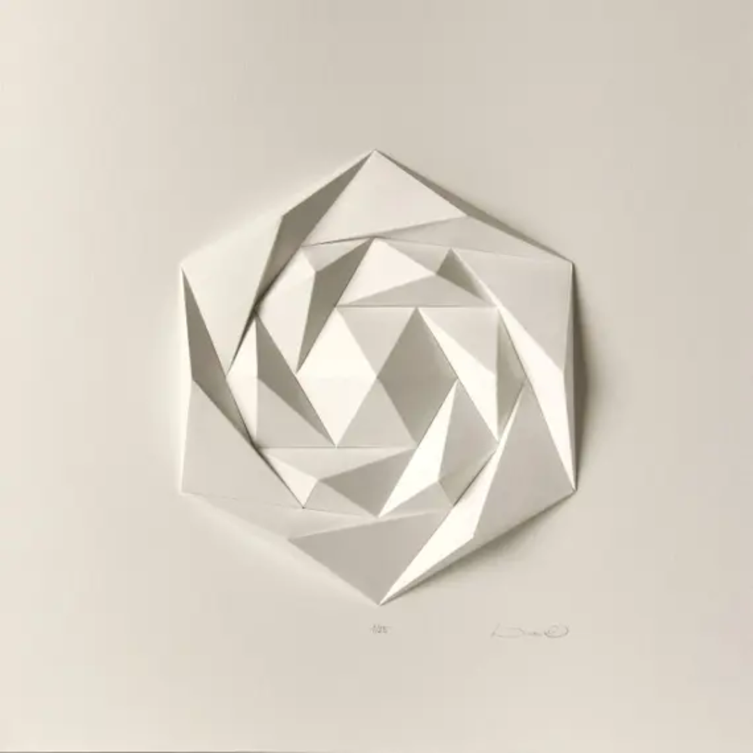 3D Geometric Wall Sculptures Adding Depth to Interior Walls