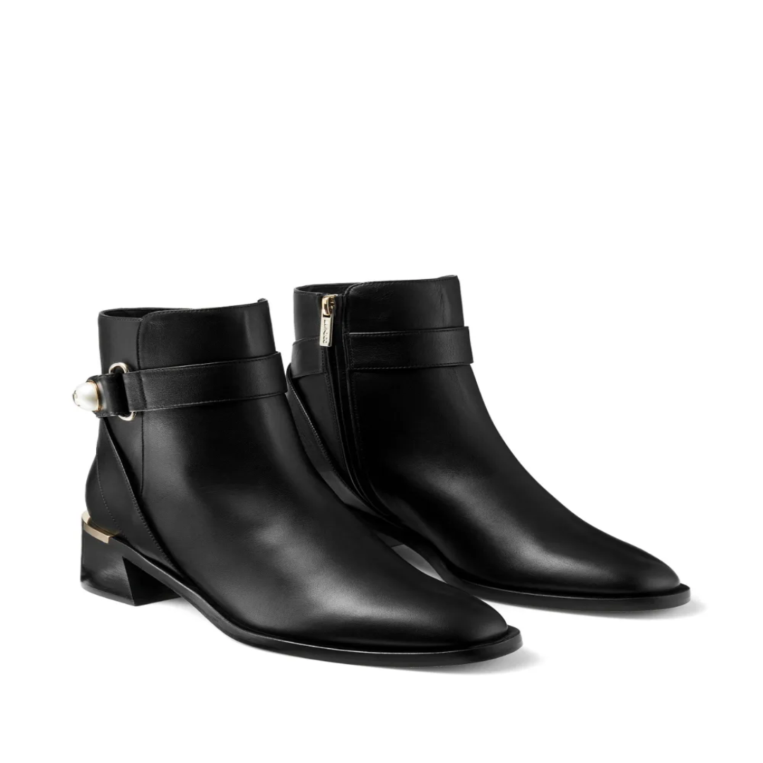 Stylish Leather Ankle Boots For Women