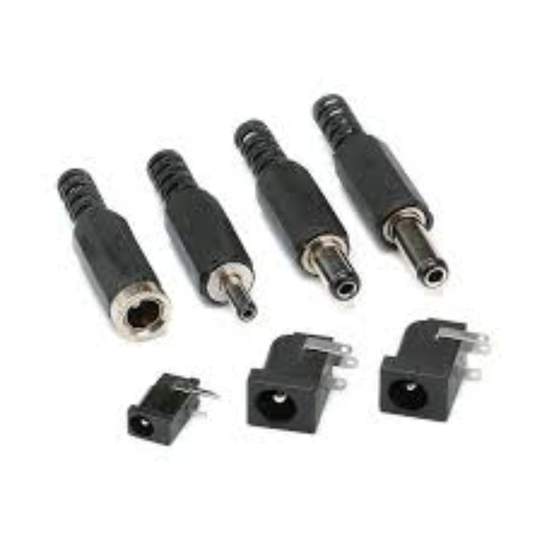 Universal Barrel Connector Adapters Durable DC Power Supply Connectors for Electronics Devices