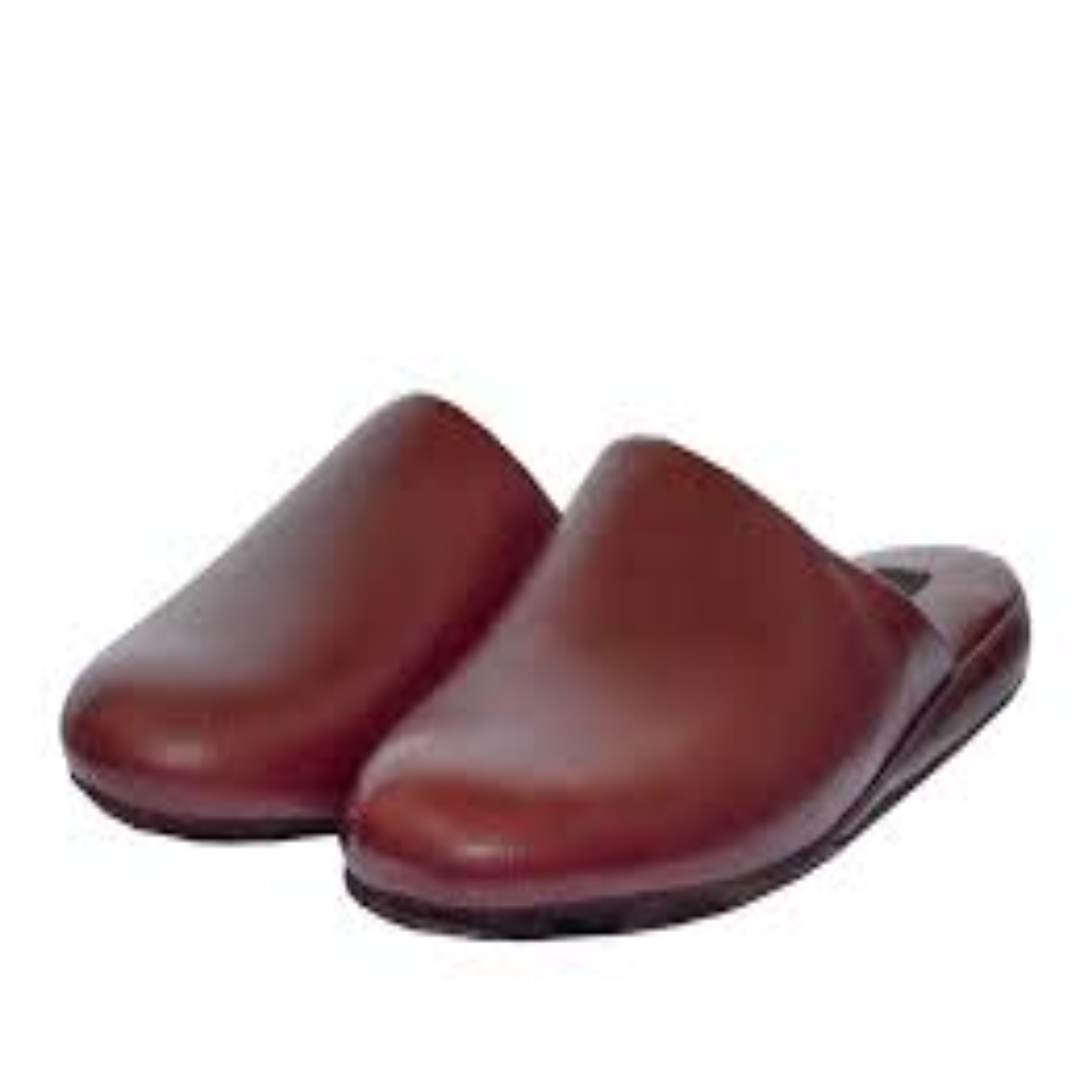 Men's Leather Slippers For Indoor Comfort