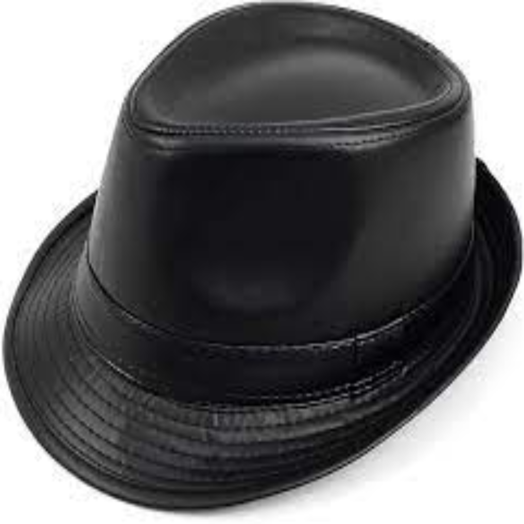 Classic Leather Fedoras For Formal Outfits