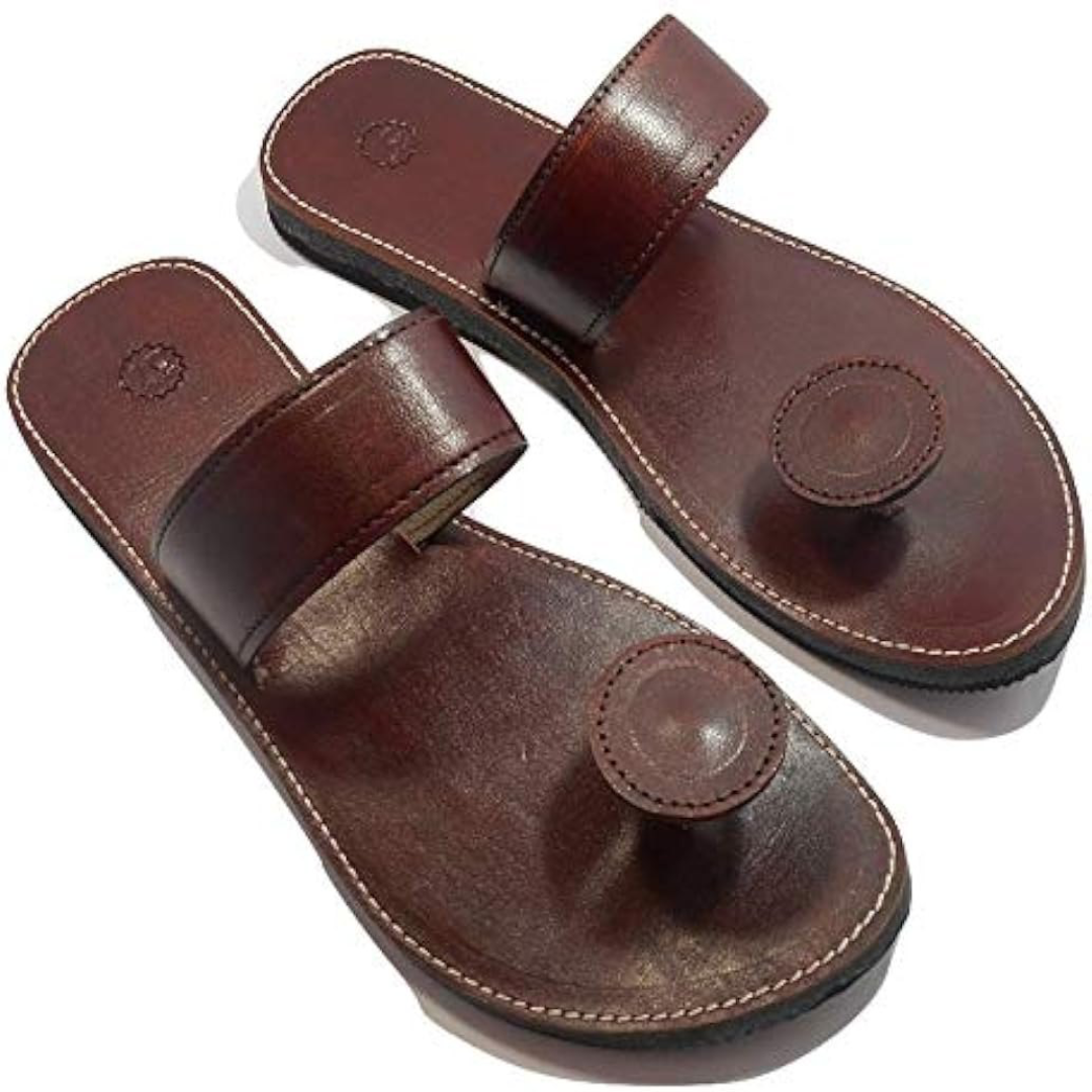 Women's Leather Slippers With Cushioned Sole