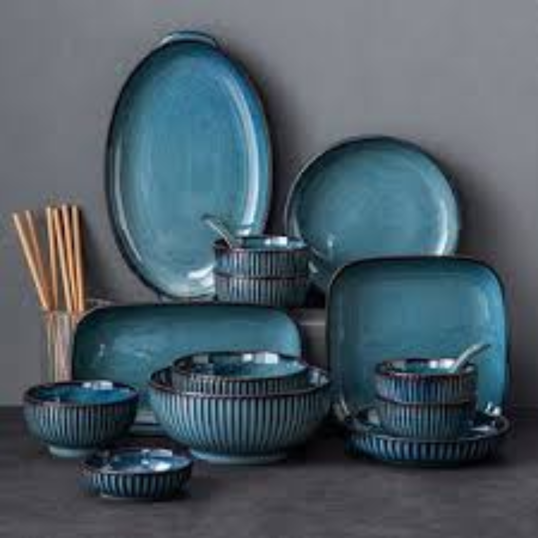 Stoneware Dinnerware Set Rustic Durable Tableware Collection for Everyday Dining and Entertaining