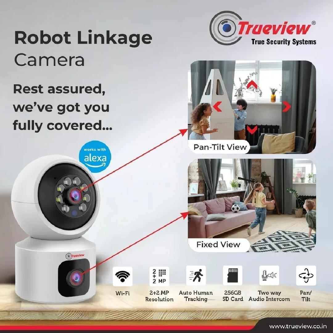 TRUEVIEW Wi-Fi Baby Monitor Real-Time Dual Linkage Monitoring