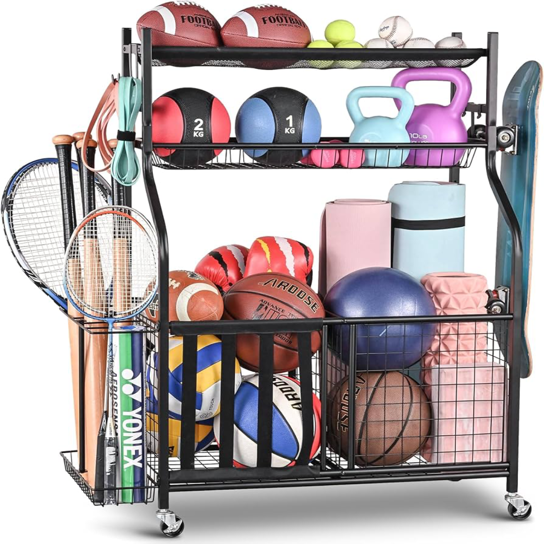 Sports Equipment Storage for Organized Athletic Gear Setup