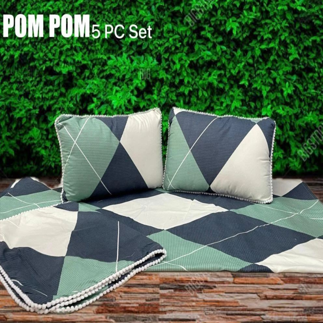 Cotton Double Bedding Set, Printed