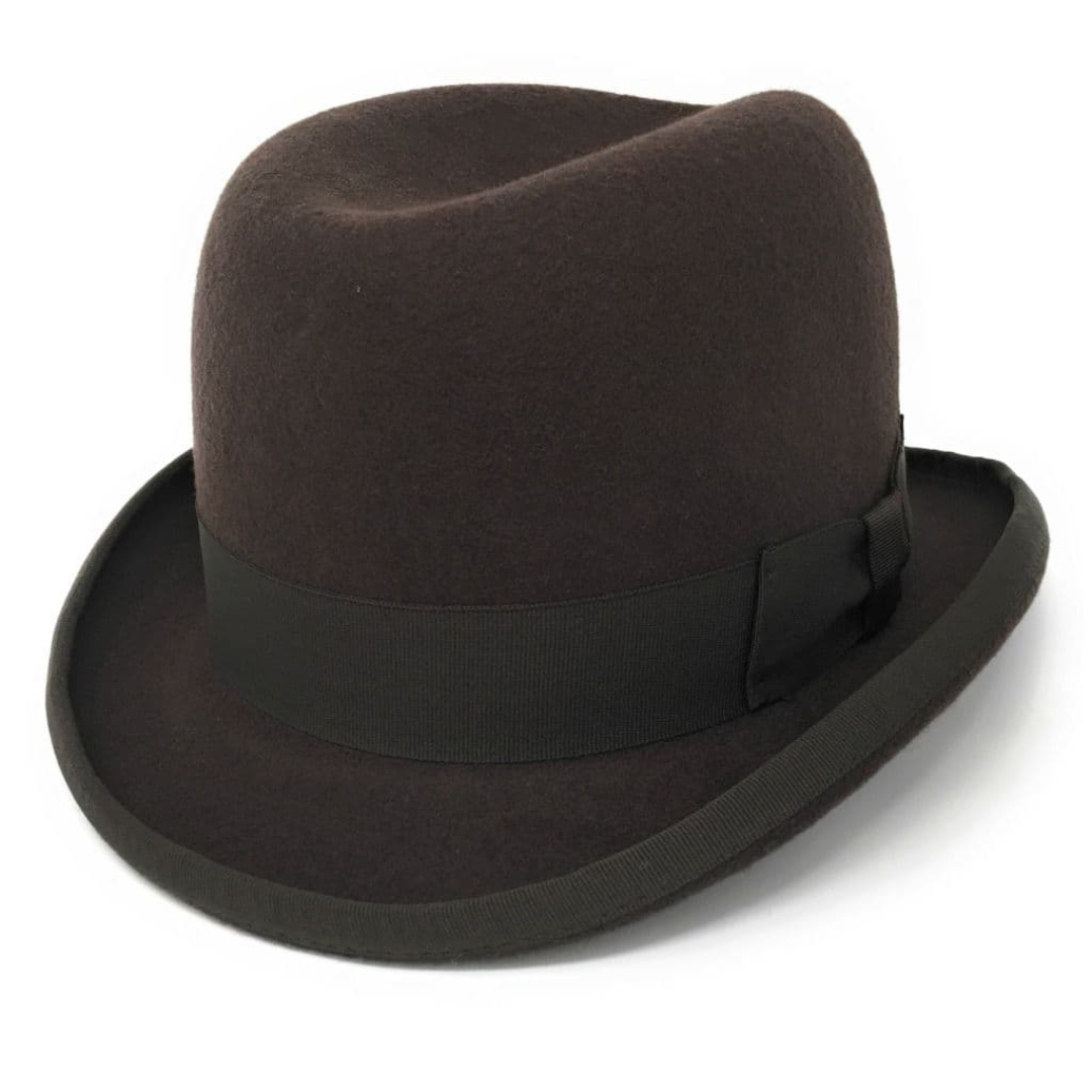 Shop Homburg Hat Formal Wool Black Headwear Now