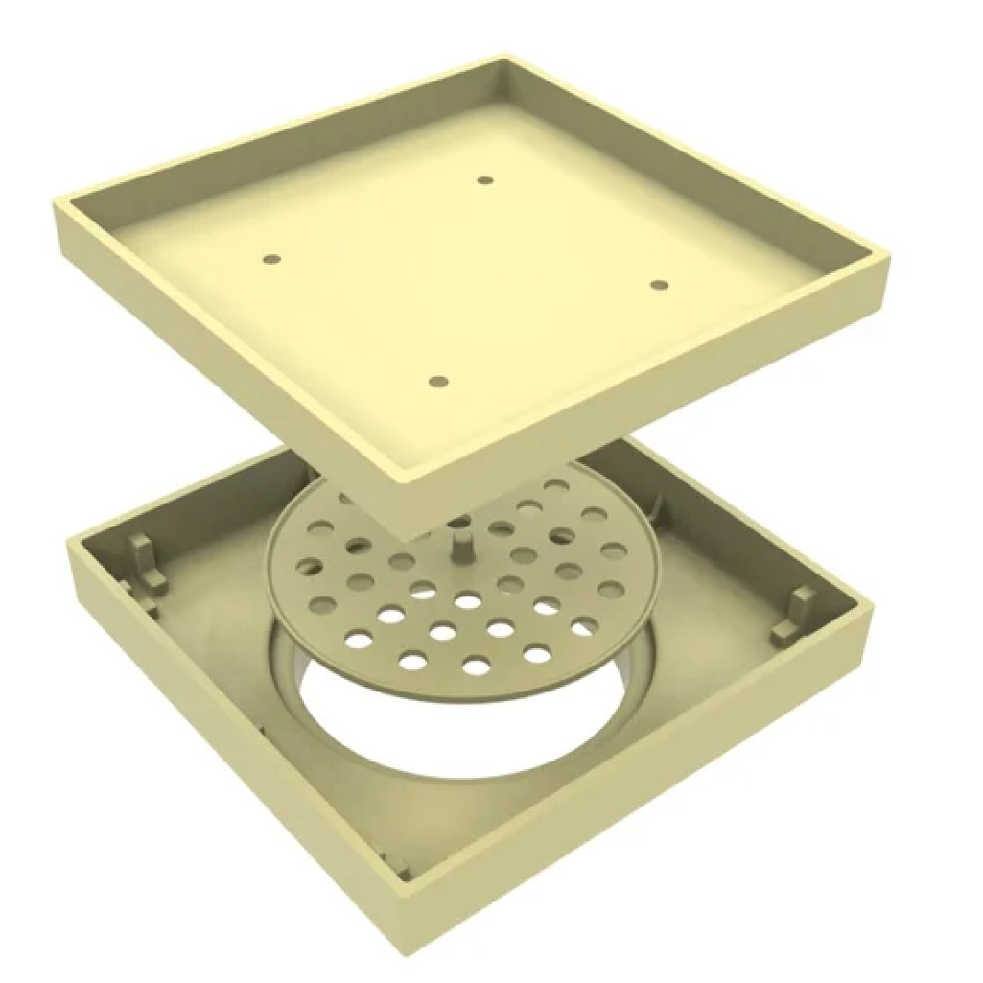 Square PVC Tile Insert Floor Drain