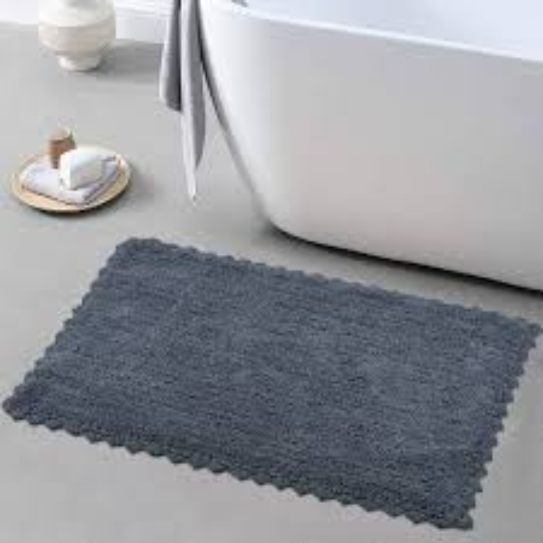 Soft Absorbent Bath Mats for Bathroom Non Slip Quick Dry Comfortable Floor Mat for Daily Home Use