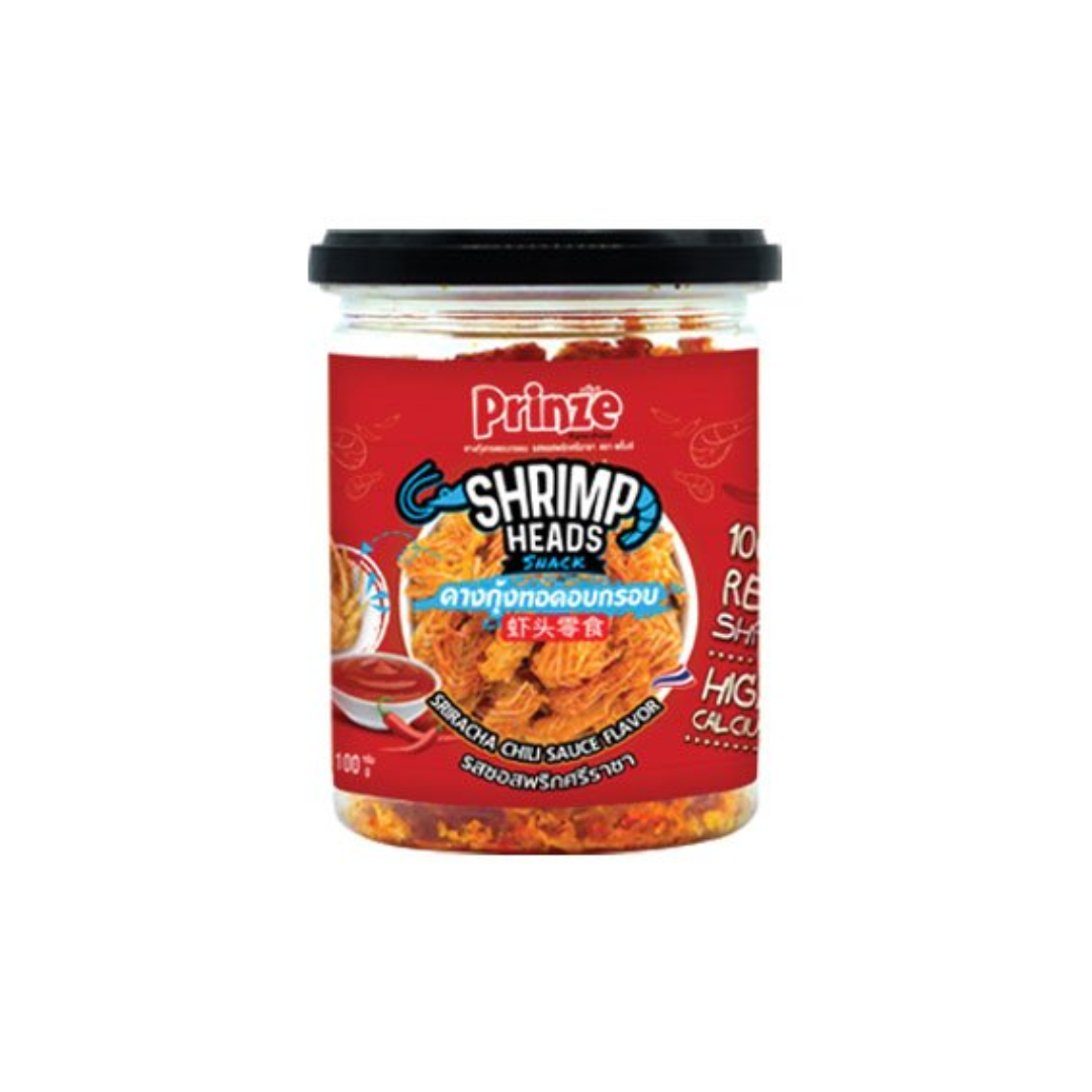 Prinze Crispy Baked Shrimp Head Cracker Snacks