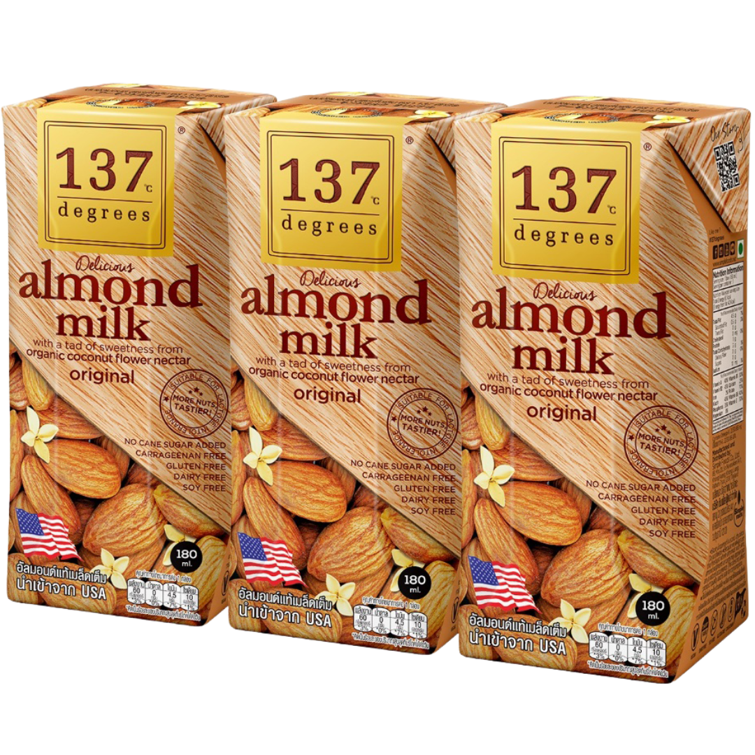 137 Degrees Almond Milk Supplier Original 180ml Pack