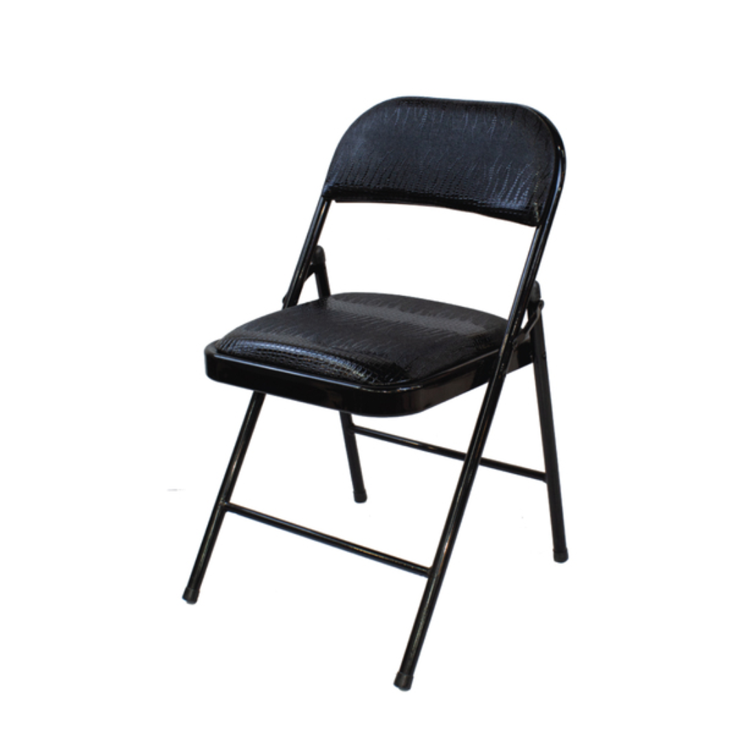 Folding Metal Chair for Practical Seating in Compact Spaces