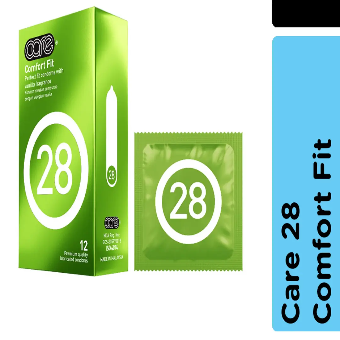 CARE 28 Comfort Fit Condoms Secure & Smooth | Malaysia Supply