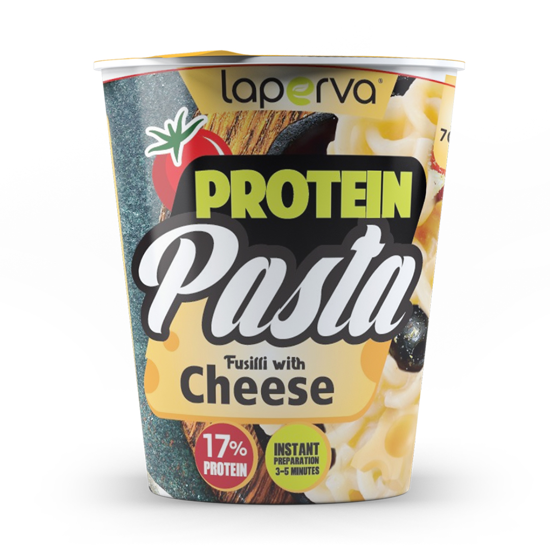 Laperva Protein Pasta Fusilli with Cheese High Protein Healthy Pasta Low Carb Fitness Meal Option