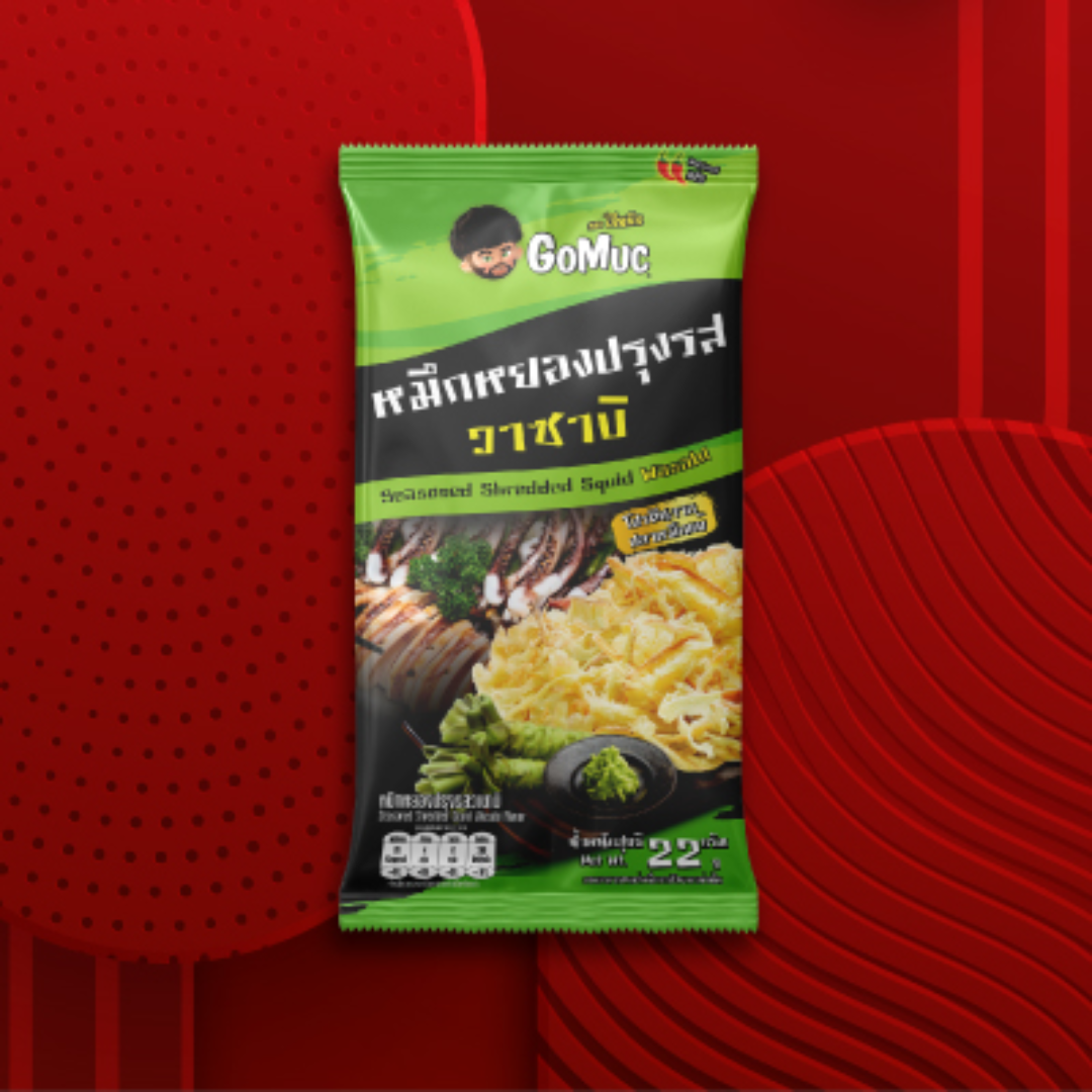Seasoned Shredded Squid Wasabi Flavor Treat