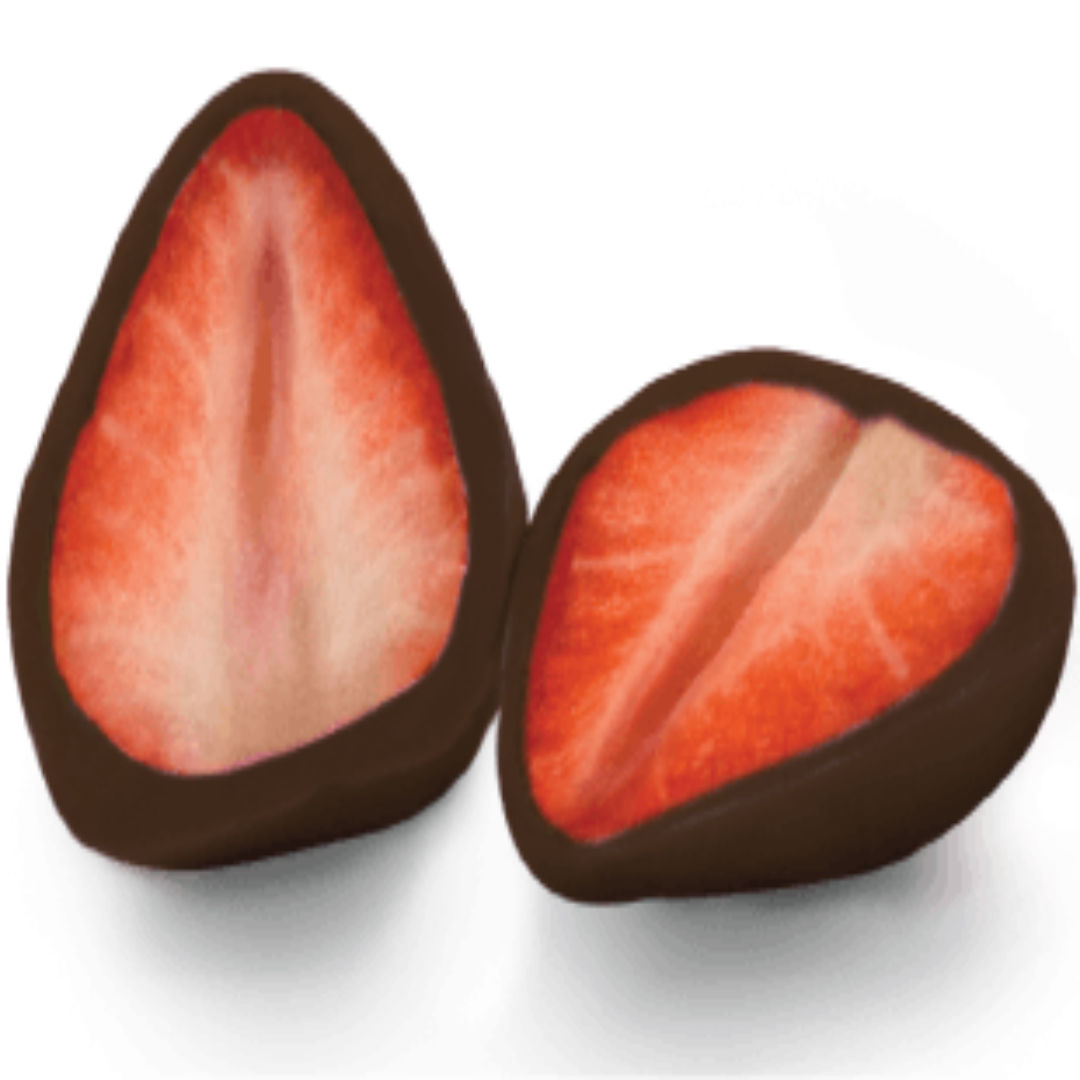 STRAWBERRY FRUIT COATED WITH CHOCOLATE