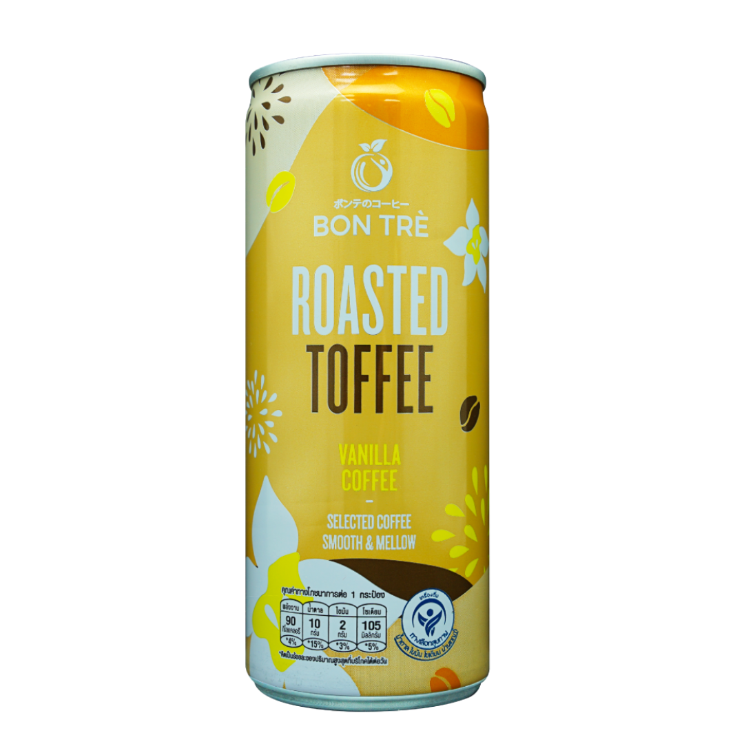 Ready To Drink Roasted Toffee Coffee 220 ML Supplier For Cafe Taste
