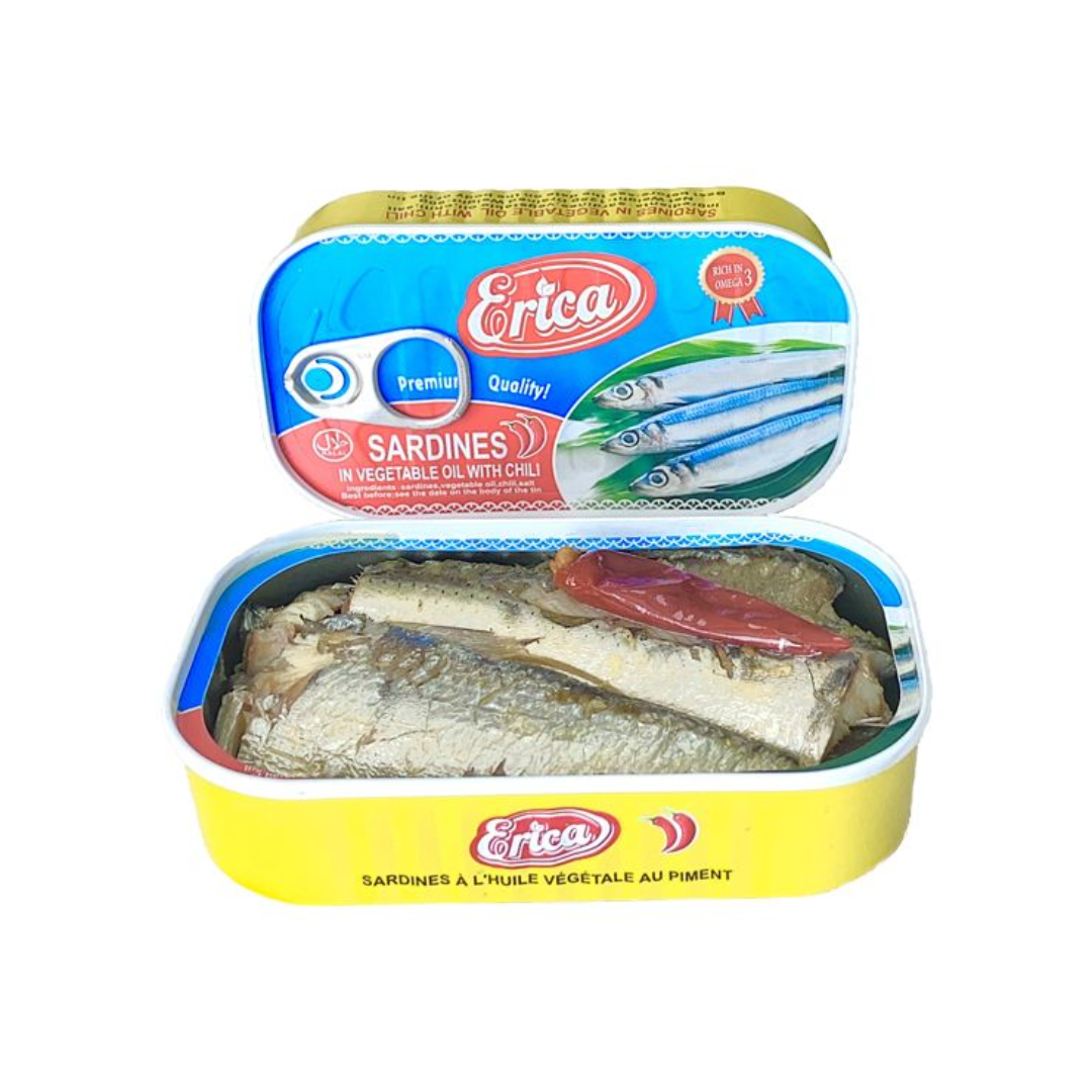 Canned Sardines In Vegetable Oil For Quick Meals